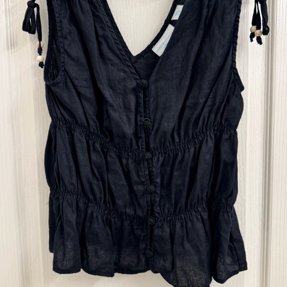 CYNTHIA ROWLEY Linen Top - Picture 3 of 5